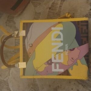 Pre-Loved Fendi Mini Hairdo Girls Sunshine Shopper Tote Some Damages $reflect